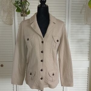 Coldwater Creek Lightweight Quilted Button-Front Jacket – Extra Small